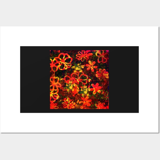 Red Flowers Wall Art by Heatherian